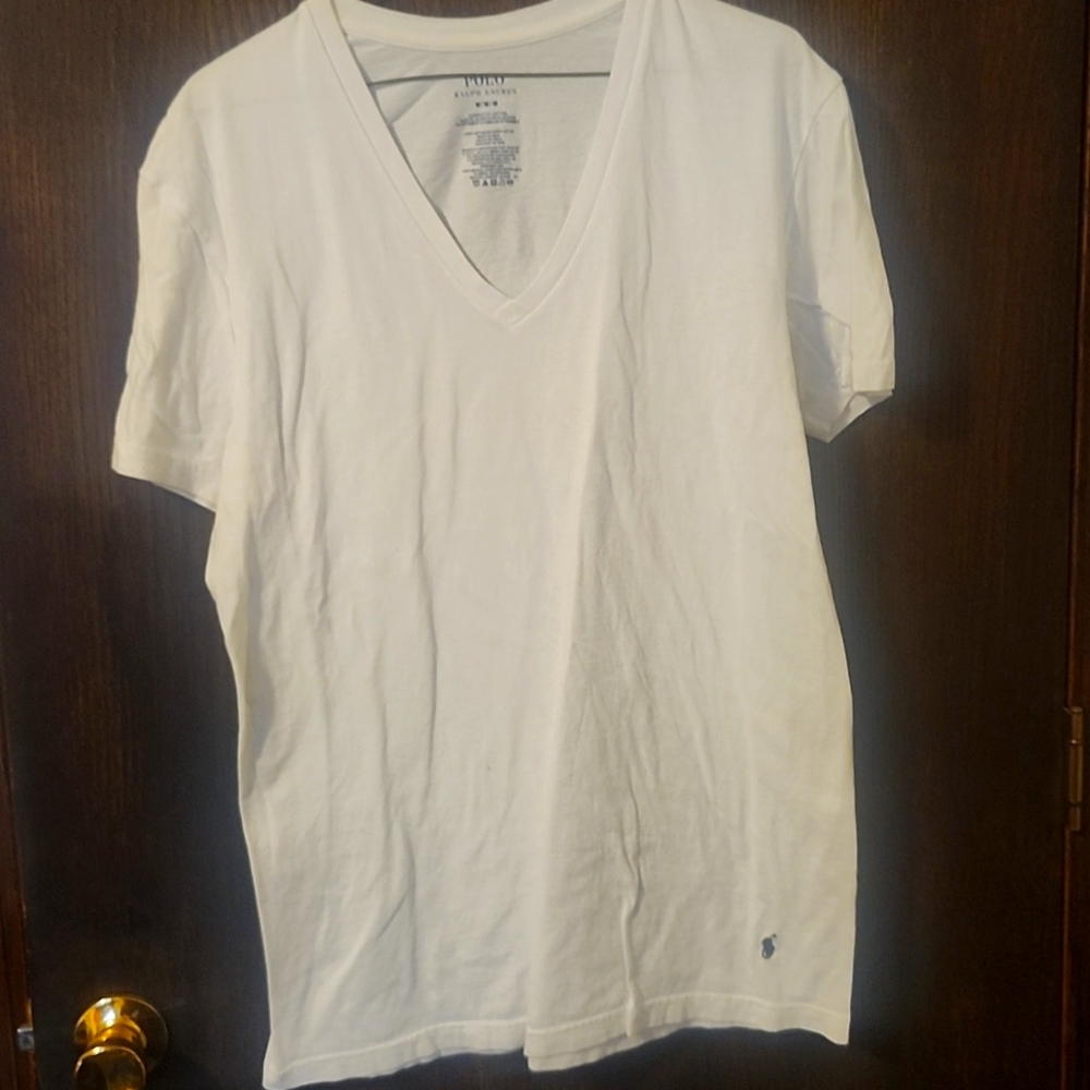 Ralph Lauren brand v-neck tee. Men's size Medium